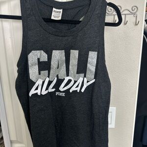 PINK Victoria's Secret Gray Tank Top